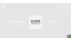 Desktop Screenshot of hotel1898.com